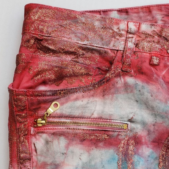 New Men's ROBIN'S JEAN sz 44 Racer Slim Moto Jeans - Picture 5 of 8